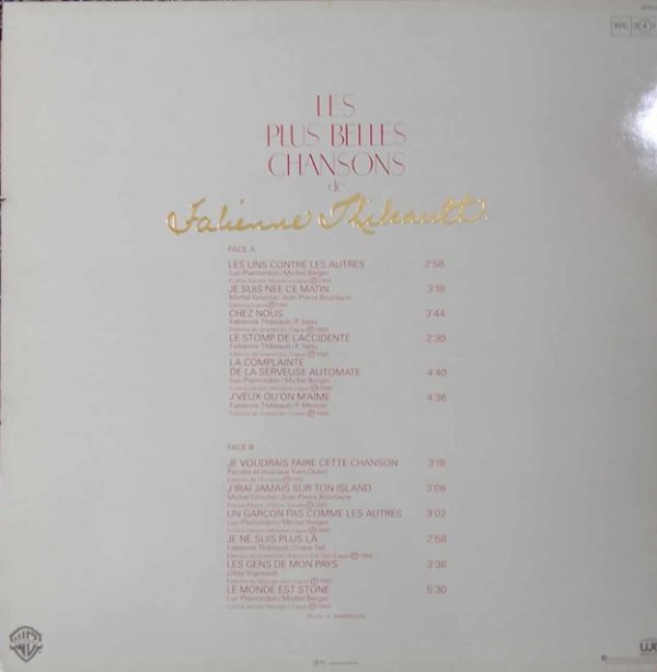 Fabienne Thibeault – Les Plus Belles Chansons De Fabienne Thibeault LP 33T