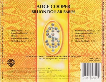 Alice Cooper ‎– Billion Dollar Babies Album (CD)