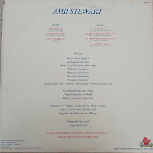 Amii Stewart ‎– Paradise Bird Lp 33t Vinyle
