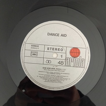 Dance Aid – Give Give Give Maxi 45t Vinyle