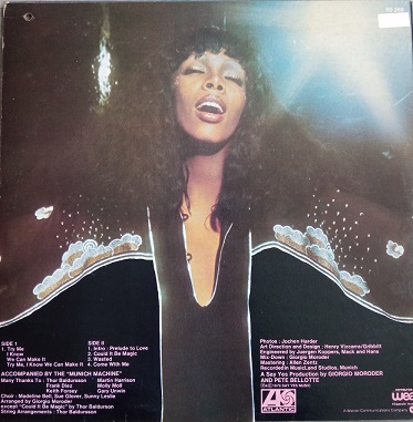 Donna Summer ‎– A Love Trilogy LP 33t Vinyle