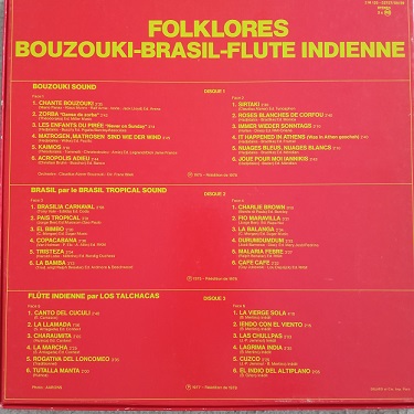 Folklores Du Monde Entier Lp 3x33t Vinyle