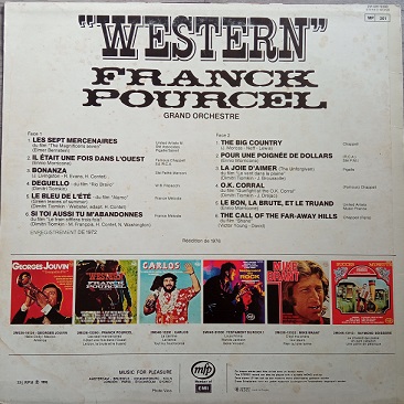 Franck Pourcel Grand Orchestre ‎– Western Lp 33t Vinyle