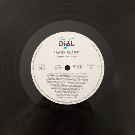Frank Alamo – Sing C'Est La Vie Lp 33t Vinyle