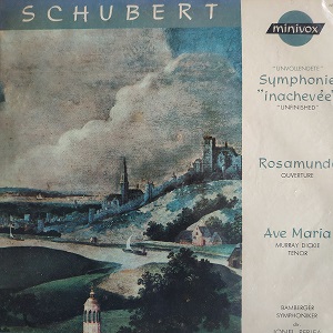 Franz Schubert ‎– Symphonie "Inachevee" - Ouverture De Rosamunde - Ave Maria LP 78T Vinyle