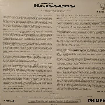 Georges Brassens ‎– Nouvelles Chansons LP 33t Vinyle