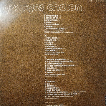 Georges Chelon ‎– Père Prodigue, Prélude, Morte-Saison, Nous, On S'Aime, Sampa, ... LP 2x33t Vinyle