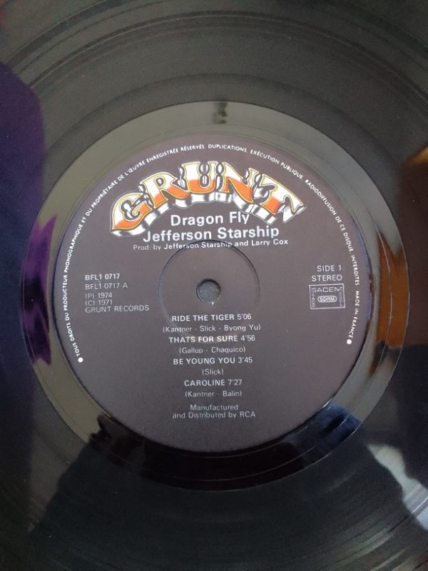 Grace Slick & Paul Kantner Jefferson Starship – Dragon Fly Vinyle