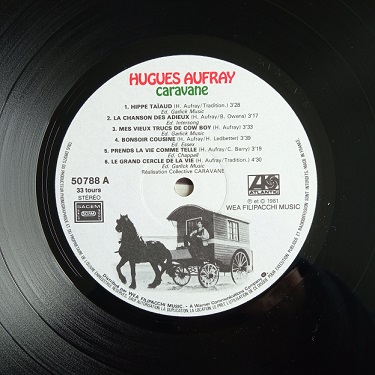 Hugues Aufray ‎– Caravane Lp 33t Vinyle