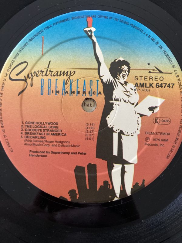 Supertramp – Breakfast In America LP Vinyl 1979