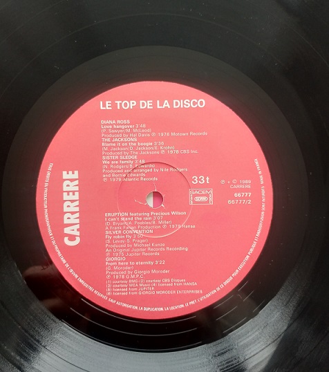 Le Top De La Disco (Compilation 2xVinyl)