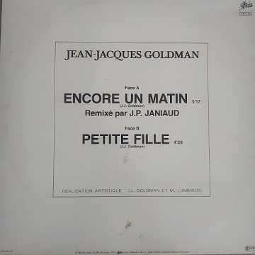 Jean-Jacques Goldman ‎– Encore Un Matin (Maxi 45t) Vinyle