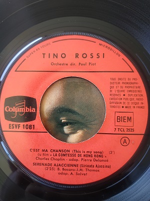 Tino Rossi ‎– C'Est Ma Chanson (EP) Vinyle