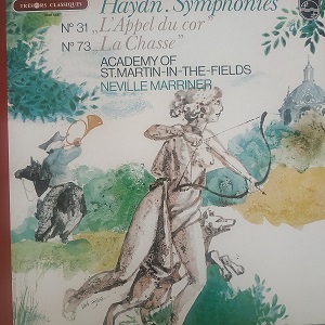 Haydn Symphonies No. 31 "L'Appel Du Cor", No. 73 "La Chasse" (33t) Vinyle