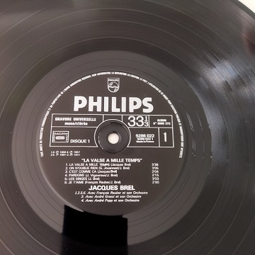 Jacques Brel ‎– La Valse A Mille Temps 2x33t Vinyle