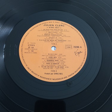 Julien Clerc – Aime-Moi Lp 33t Vinyle