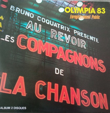 Les Compagnons De La Chanson ‎– Olympia 83 - Enregistrement Public Lp 2x33t Vinyle