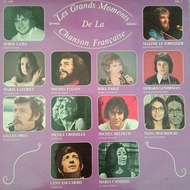 Les Grands Moments De La Chanson Française - Vol.1 33t Vinyle