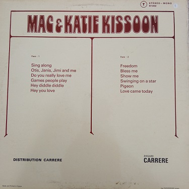 Mac & Katie Kissoon ‎– Freedom Lp 33t Vinyle