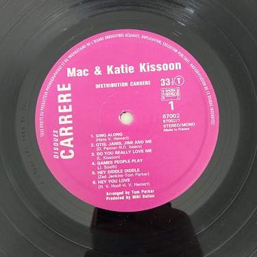 Mac & Katie Kissoon ‎– Freedom Lp 33t Vinyle