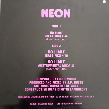 Neon – No Limit Maxi 45T Vinyle