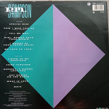 P.M. Sampson ‎– Listen To My Heartbeat Lp 33t Vinyle